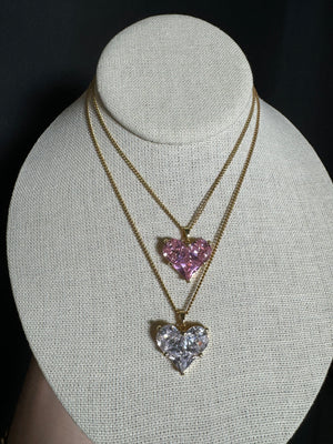 
                  
                    Jumbo Crystal Hearts Necklace
                  
                