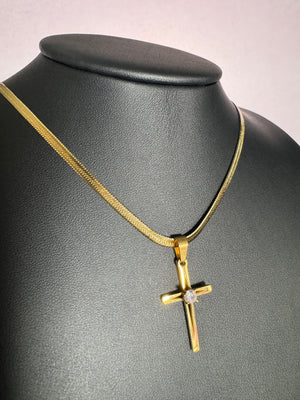 
                  
                    Crystal Gem Flat Cross Necklace
                  
                