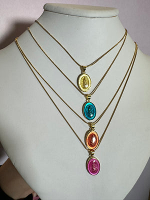 
                  
                    Color Virgin Mary Necklace
                  
                