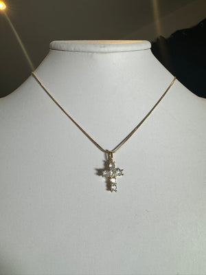 
                  
                    CZ Mini Cross Necklace
                  
                