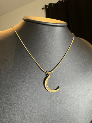 
                  
                    CZ Moon Necklace
                  
                