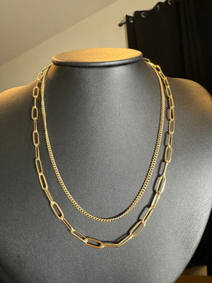 
                  
                    Paperclip Chain Set Necklace
                  
                