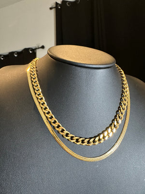 
                  
                    Curb Flat Set Necklace
                  
                