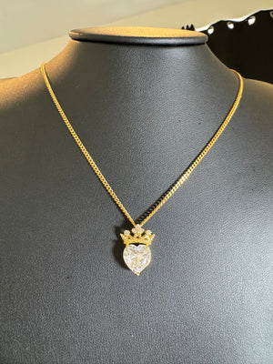 
                  
                    Crown Heart Gem Necklace
                  
                