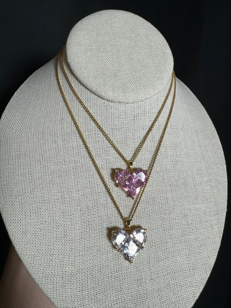 
                  
                    Jumbo Crystal Hearts Necklace
                  
                