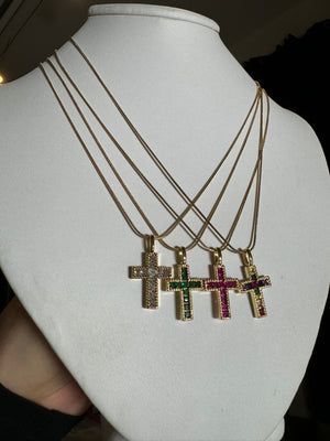 
                  
                    Gem Cross Necklace
                  
                