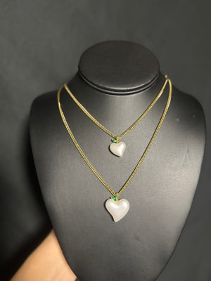 
                  
                    Pearl Heart Necklace
                  
                