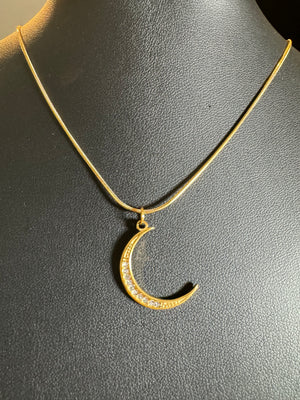 
                  
                    CZ Moon Necklace
                  
                