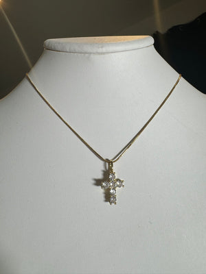 
                  
                    CZ Mini Cross Necklace
                  
                