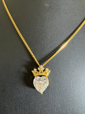 
                  
                    Crown Heart Gem Necklace
                  
                