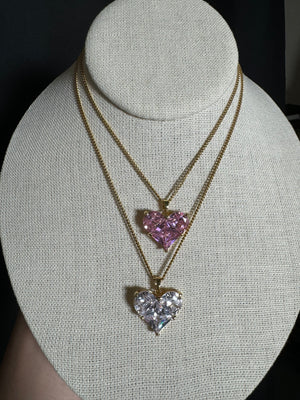 
                  
                    Jumbo Crystal Hearts Necklace
                  
                