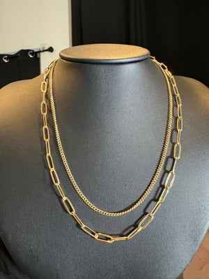 
                  
                    Paperclip Chain Set Necklace
                  
                