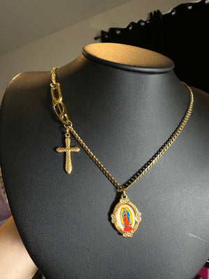 
                  
                    Mary Cross Hardware Necklace
                  
                