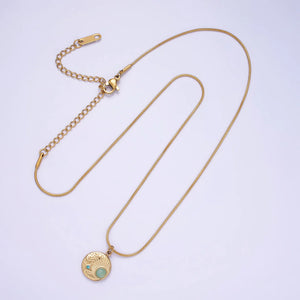 
                  
                    Sky Blue CZ Amazonite Celestial Necklace
                  
                