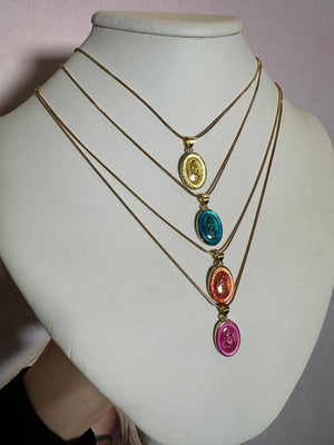 
                  
                    Color Virgin Mary Necklace
                  
                