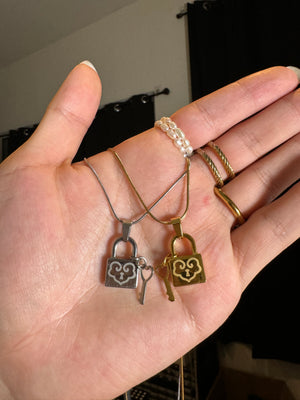 
                  
                    Heart Lock & Key Necklace
                  
                