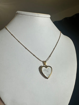 
                  
                    Shell Heart Locket Necklace
                  
                