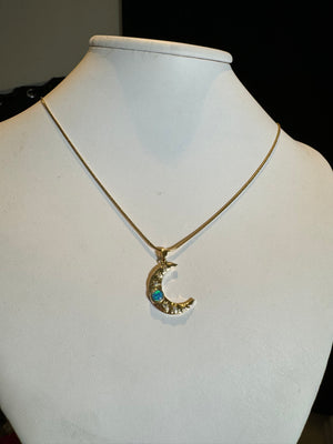 
                  
                    Moon Stone Moon Necklace
                  
                