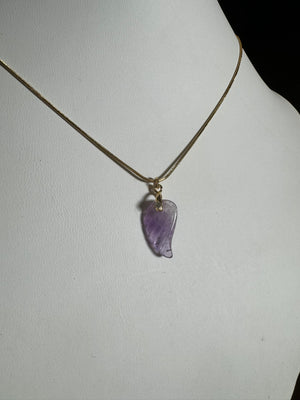 
                  
                    Amethyst wing necklace ￼
                  
                