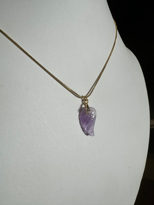 
                  
                    Amethyst wing necklace ￼
                  
                