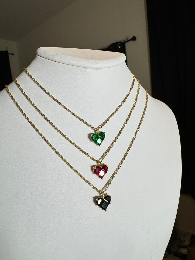 
                  
                    Mini Gem Heart Choker Necklace
                  
                