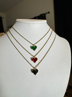 
                  
                    Mini Gem Heart Choker Necklace
                  
                