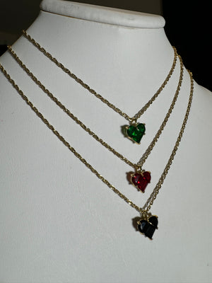 
                  
                    Mini Gem Heart Choker Necklace
                  
                