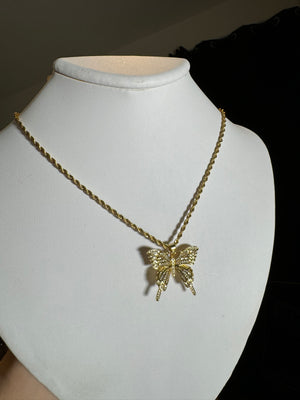 
                  
                    Cassie Iced Butterfly Rope Necklace
                  
                