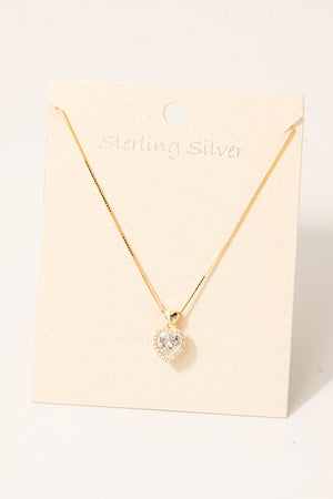 
                  
                    Sterling Silver Heart Necklace
                  
                