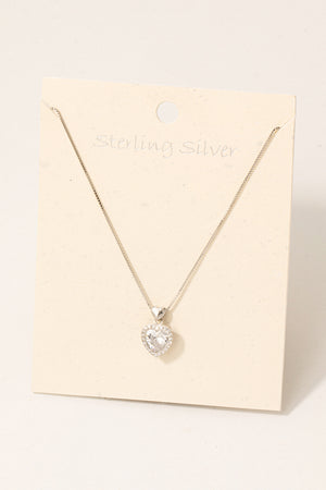 
                  
                    Sterling Silver Heart Necklace
                  
                