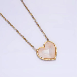 
                  
                    Shell Pearl Heart Necklace
                  
                