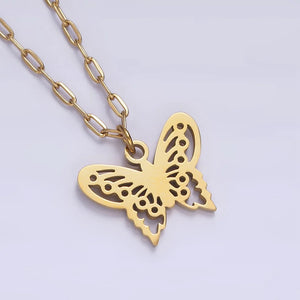 
                  
                    Paper Clip Butterfly Necklace
                  
                