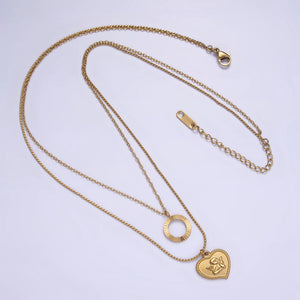 
                  
                    Angelic Heart double chain set
                  
                