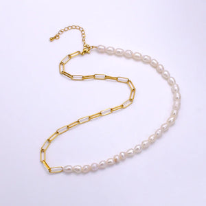 
                  
                    Half Paperclip Half Pearl Necklaces
                  
                