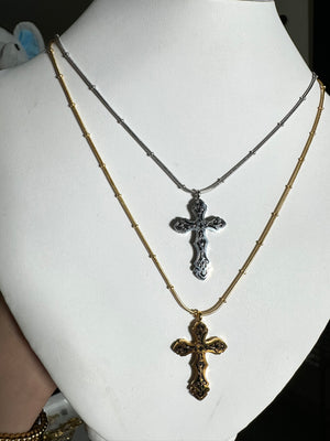 
                  
                    Gothic Lined Cross necklaces
                  
                