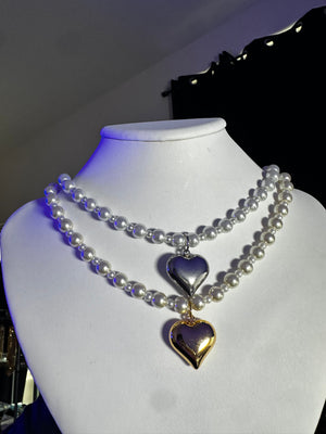 
                  
                    Marthas Pearl Heart Necklace
                  
                