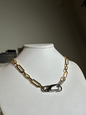 
                  
                    Two Tone Clasp Necklace
                  
                