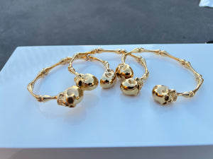 
                  
                    Gold Skull Bangle
                  
                