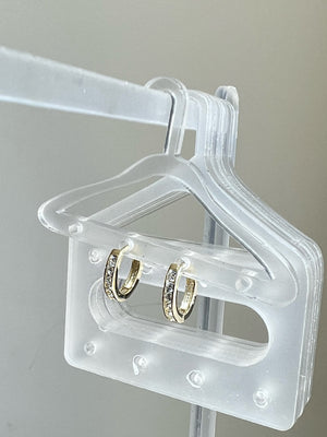 
                  
                    Sterling silver hoops
                  
                