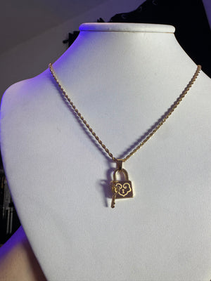 
                  
                    Love Lock Rope Necklace
                  
                