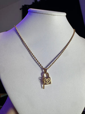 
                  
                    Love Lock Rope Necklace
                  
                