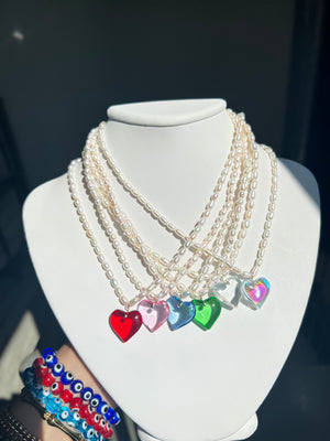 
                  
                    Pearl Heart Necklace
                  
                